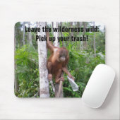 Nature Conservation Plastic Pollution Mousepad (Mit Mouse)