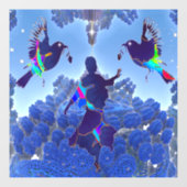 Nature Dance Fensteraufkleber (Blatt)