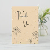 Nature danke card (Stehend Vorderseite)