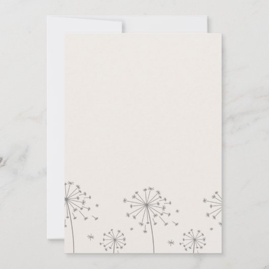 Nature danke card (Rückseite)