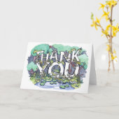 Nature danke card karte (Gelbe Blume)