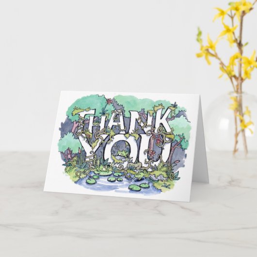 Nature danke card karte (Gelbe Blume)