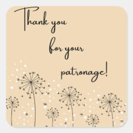 Nature Danke für Ihren Patronage Sticker