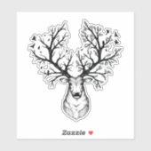 Nature Deer Aufkleber (Blatt)