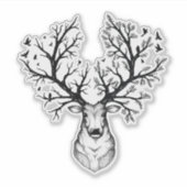 Nature Deer Aufkleber (Vorderseite)