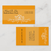 Nature Designs White Lotus Bold Elegant Visitenkarte (Vorne/Hinten)