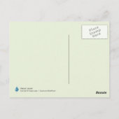 Nature Dew on Spider Web Postkarte (Rückseite)