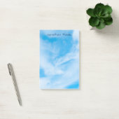 Nature Elegant Template White Clouds Blue Sky Post-it Klebezettel (Büro)