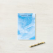 Nature Elegant Template White Clouds Blue Sky Post-it Klebezettel (Auf Schreibtisch)