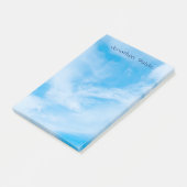 Nature Elegant Template White Clouds Blue Sky Post-it Klebezettel (angewinkelt)