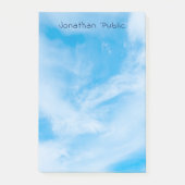Nature Elegant Template White Clouds Blue Sky Post-it Klebezettel (Vorderseite)