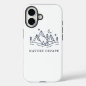 Nature Escape Mountain Camping iPhone Case (Rückseite)