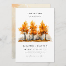 Nature Fall Landscape Hochzeit Save The Date