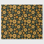 Nature Fall Sonnenblume Geschenkpapier (Flach)