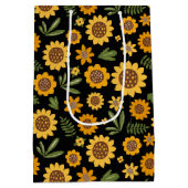 Nature Fall Sonnenblume Mittlere Geschenktüte (Rückseite)
