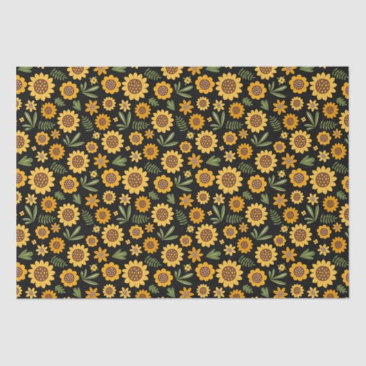 Nature Fall Sonnenblume Seidenpapier (Vorderseite)