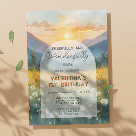 Nature Fearfully & Wonderfully Made Bible Birthday Einladung