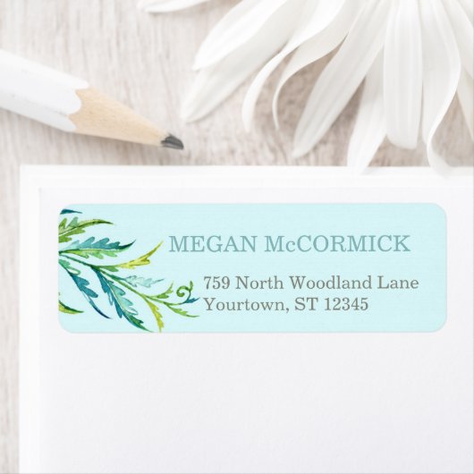 Nature Fern Aqua/Aquamarin (Insitu)