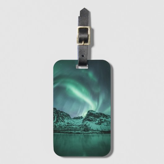 Nature Foto Nord Lights Gepäckanhänger (Vorderseite Vertikal)
