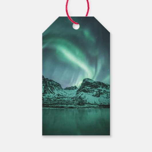 Nature Foto Nord Lights Geschenkanhänger (Vorderseite)