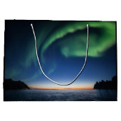 Nature Foto Nord Lights Große Geschenktüte (Rückseite)