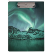Nature Foto Nord Lights Klemmbrett (Vorderseite)