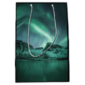 Nature Foto Nord Lights Mittlere Geschenktüte (Vorderseite)