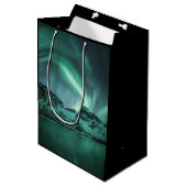 Nature Foto Nord Lights Mittlere Geschenktüte (Vorderseite Schrägansicht)