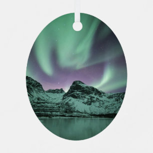 Nature Foto Nord Lights Ornament Aus Metall