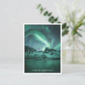 Nature Foto Nord Lights Postkarte (Stehend Vorderseite)