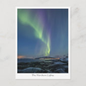 Nature Foto Nord Lights Postkarte (Vorderseite)