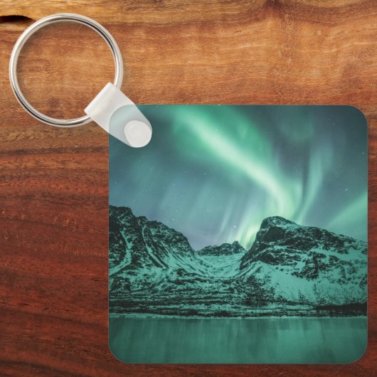 Nature Foto Nord Lights Schlüsselanhänger (Vorderseite)