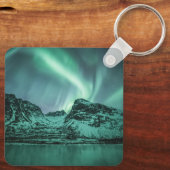 Nature Foto Nord Lights Schlüsselanhänger (Rückseite)