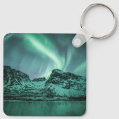 Nature Foto Nord Lights Schlüsselanhänger (Rückseite)