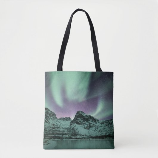 Nature Foto Nord Lights Tasche (Vorderseite)