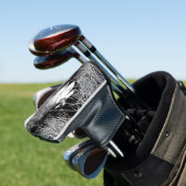 Nature Foto Schwarz-weiß Duck with Reeds am Lago M Golf Headcover (In Situ)