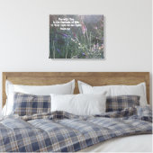 Nature Fotografy w/Scripture Verse (Psalm 36:9) Leinwanddruck (Insitu (Schlafzimmer))