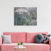 Nature Fotografy w/Scripture Verse (Psalm 36:9) Leinwanddruck (Insitu (Wohnzimmer))