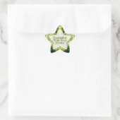 Nature Fraktals Green Star Aufkleber (Tasche)