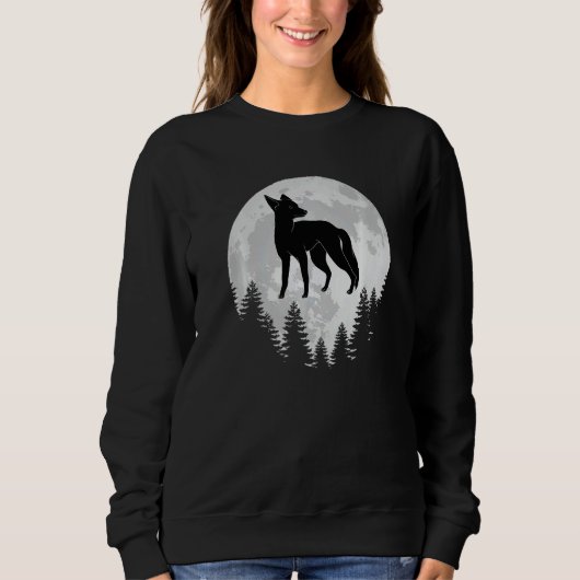 Nature full moon fox hunter sweatshirt (Vorderseite)