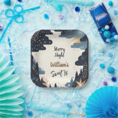 Nature Galaxy Erwachsene Niedlich Starry Night Swe Pappteller (Party)