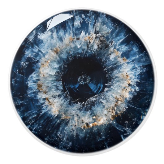 Nature Gem Sapphire Muster Keramikknauf (Vorderseite)