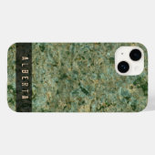 Nature Geology Green Rock Texture Individuelle Nam Case-Mate iPhone Hülle (Rückseite (Horizontal))
