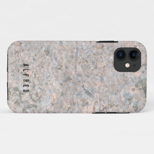 Nature Geology Rock Texture Individuelle Name iPho Case-Mate iPhone Hülle (Rückseite (Horizontal))