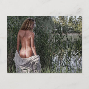 Nature Girl Bikini Foto Postkarte