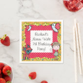 Nature Girl Disposable Paper Napkins Serviette (Beispiel)