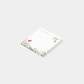 Nature Girl Hummingbird Ladybug Garden Mit Monogra Post-it Klebezettel (angewinkelt)