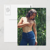 Nature Girl Outdoor Foto Postkarte (Vorne/Hinten)