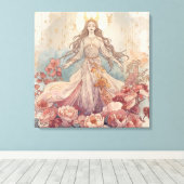 Nature Goddess Boho Wall Art  Leinwanddruck (Insitu (Holzboden))