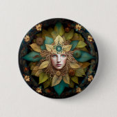 Nature Goddess Mandala Button (Vorderseite)